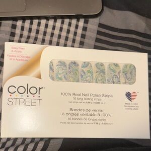 Color Street Blue and Green Swirl Nail Strips